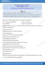Đề kiểm tra giữa kì 2 Sinh 12 - Đề số 1 có lời giải chi tiết